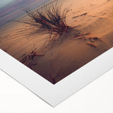 Art deco poster of a European Lithuanian landscape in muted earth tones on rolled canvas, suitable for dining room decor.