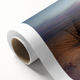 Art Deco poster of a scenic European landscape in pastel shades on rolled canvas, ideal for nursery wall art.