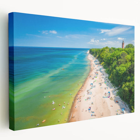 Large canvas print depicting a scenic European landscape in muted earth tones, ideal for kitchen wall art.