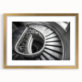 Extra large framed abstract print of the Vatican, in muted gold and white tones, ideal for living room decor.