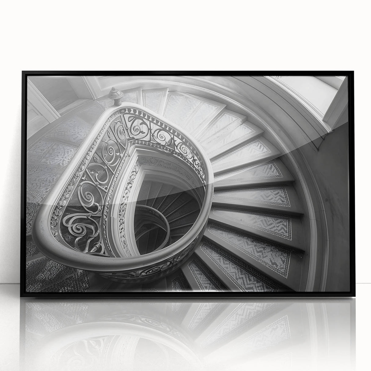 Large abstract wall art of the Vatican scenery with muted earth tones on a framed acrylic.