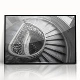 Large abstract wall art of the Vatican scenery with muted earth tones on a framed acrylic.