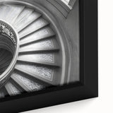 Extra large framed canvas of a textured, colorful depiction of the Vatican, featuring black and vibrant hues.