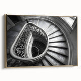 Framed canvas of a vintage-style landscape painting featuring the Vatican, with muted gold and black tones.