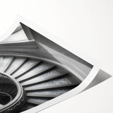 Extra large wall art featuring line art flowers over a Vatican scenery backdrop, in muted earth tones.