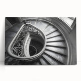 Black and white stretched canvas of the Vatican scenery, ideal for kitchen wall art or bedroom ambiance.