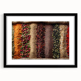 Extra large abstract art print of Dubai skyline in vibrant, colorful hues on textured canvas, ideal for living room decor.