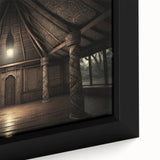 Extra large black wall art featuring a textured, colorful abstract design on a framed canvas, ideal for living room decor.