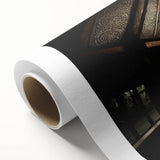 Art Deco style poster of Oceania, Fiji scenery on rolled canvas with soft blue and green tones, ideal for nursery wall art.