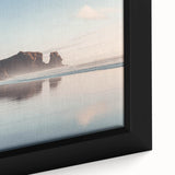 Black wall art depicting Auckland's vibrant skyline on a textured, extra large framed canvas, ideal for living room decor.