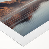 Art deco poster featuring the Auckland skyline in monochrome shades on rolled canvas, suitable for dining room decor.