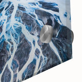 Large abstract wall art depicting the Canterbury, New Zealand scenery in muted earth tones on acrylic glass.