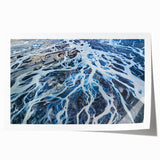 Extra large rolled print of Canterbury, New Zealand landscape with vibrant green hues, ideal for art wall dining room.