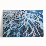 Black and white photograph of Canterbury, New Zealand on a large stretched canvas.