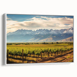 Extra large framed canvas of a vintage poster art featuring colorful Argentinian scenery, ideal for living room decor.