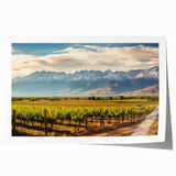 Rolled print of a vibrant Argentine landscape with lush greenery and floral accents, ideal for art wall dining room decor.