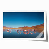 Extra large rolled print of a serene Bolivian landscape with vibrant greenery and floral elements.