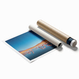 Extra large rolled print featuring a scenic Bolivian landscape with vibrant green and blue tones.