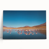 Black and white photo of Bolivian landscape on stretched canvas, ideal for kitchen wall art or bedroom.