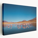 Large canvas print of a Bolivian landscape, featuring muted earth tones, ideal for kitchen wall art.