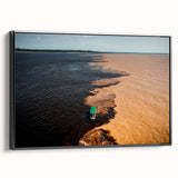 Black and white vintage poster art of a Brazilian landscape on framed canvas, ideal for bedroom wall decor.