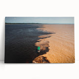 Black and white photograph of a Brazilian landscape on stretched canvas, ideal for kitchen wall art or bedroom decor.