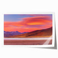 Extra large rolled print depicting vibrant floral scenery in Chile, ideal for art wall dining room.