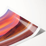 Extra large wall art featuring line art flowers in soft pastel colors on a rolled canvas.