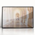 Large abstract wall art featuring a swirl of vibrant colors on a black acrylic framed print.