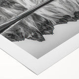 Art deco poster of Alaska scenery in muted earth tones on rolled canvas, suitable for dining room wall art.