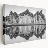 Alaskan landscape on large stretched canvas, featuring muted earth tones, ideal for kitchen wall art.
