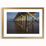 Extra large abstract art print depicting a textured Connecticut landscape in muted earth tones, framed in gold.