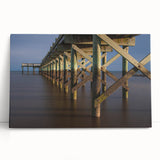 Black and white stretched canvas featuring a serene Connecticut landscape, ideal for kitchen wall art or bedroom ambiance.