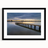 Extra large abstract art print featuring colorful, textured brushstrokes on a black framed canvas.