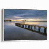 Vintage poster art of Daytona with colorful accents on a large framed canvas, suitable for living room decor.