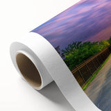 Art deco poster of Kentucky scenery in soft pastel colors on rolled canvas, ideal for nursery wall art.