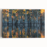 Black and white stretched canvas featuring a detailed Louisiana landscape, ideal for kitchen wall art.