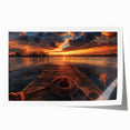 Charlotte skyline in muted gray and blue tones on a large rolled canvas, suitable for art wall dining room.