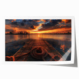 Charlotte skyline in muted gray and blue tones on a large rolled canvas, suitable for art wall dining room.