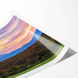 Extra large rolled canvas print featuring line art flowers in muted green and white, ideal for large living room wall art.