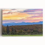 Black and white large canvas featuring a serene Vermont landscape, ideal for kitchen wall art.