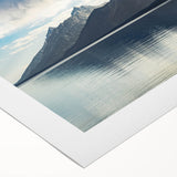 Art deco poster of the Grand Tetons in muted earth tones on rolled canvas, suitable for dining room decor.