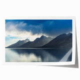 Rolled print of Grand Tetons scenery with lush greenery and mountains, ideal for art wall dining room.