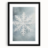 Extra large abstract art print featuring textured swirls in vibrant winter hues on a black framed canvas.