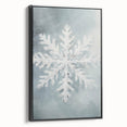 Black and white landscape art painting of winter scene on framed canvas, suitable for bedroom wall decor.