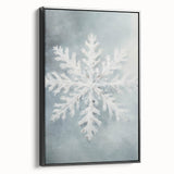 Black and white landscape art painting of winter scene on framed canvas, suitable for bedroom wall decor.