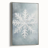 Framed canvas depicting a winter landscape in silver and black tones, ideal for adding a vintage touch to any room.