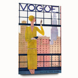 1928 Vogue New York Fashion Art - Yellow Dress Wall Print