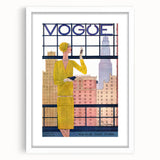 1928 Vogue New York Fashion Art - Yellow Dress Wall Print
