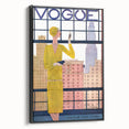 1928 Vogue New York Fashion Art - Yellow Dress Wall Print
